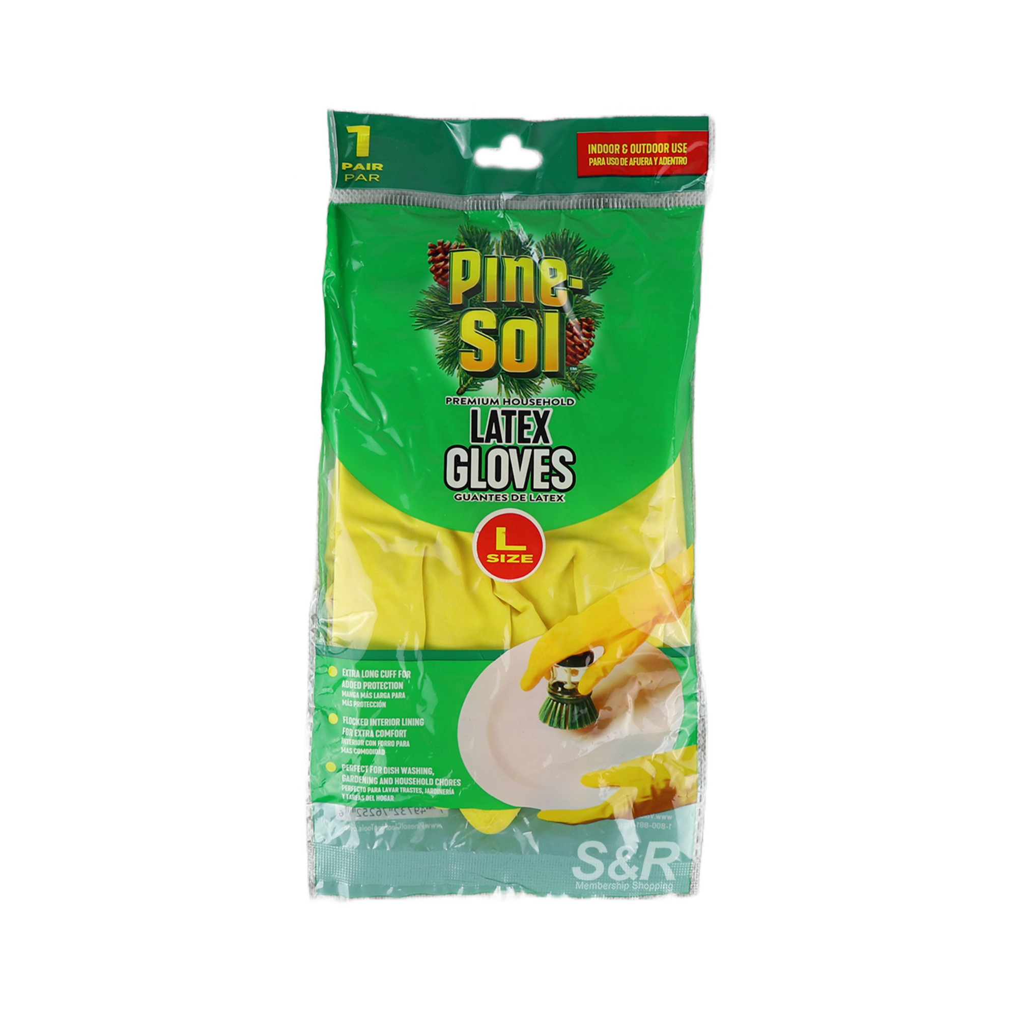 Pine-Sol Large Latex Gloves 1 pair Pine-Sol Large Latex Gloves 1 pair